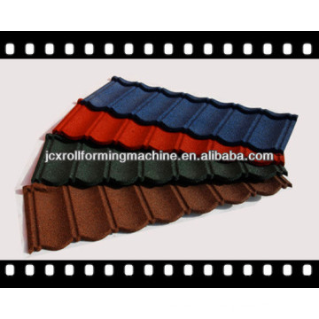 JCX 0.4mm color steel stone coated roof tile machine